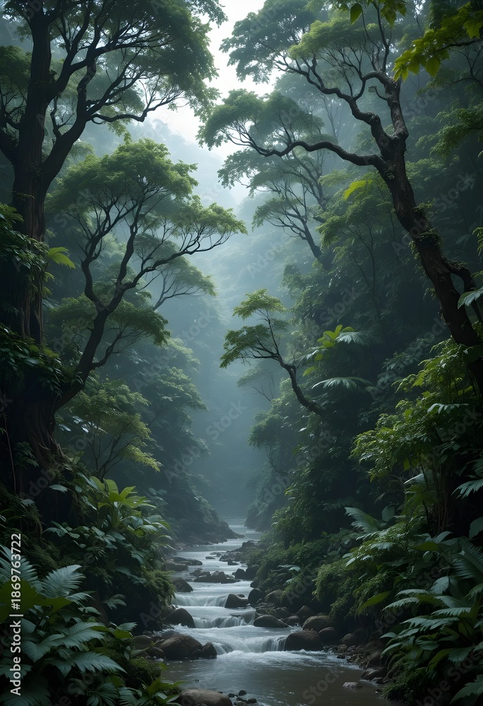Fototapeta premium fog in the forest