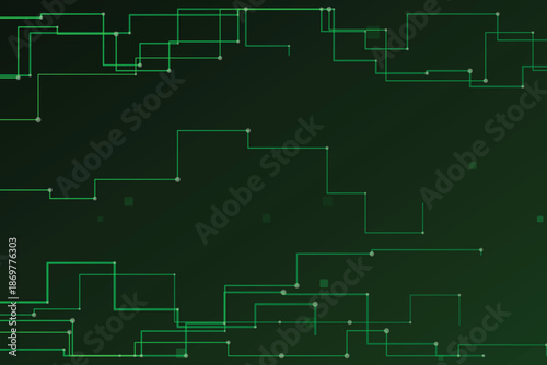 Abstract Digital Grid Network Background with Neon Lines