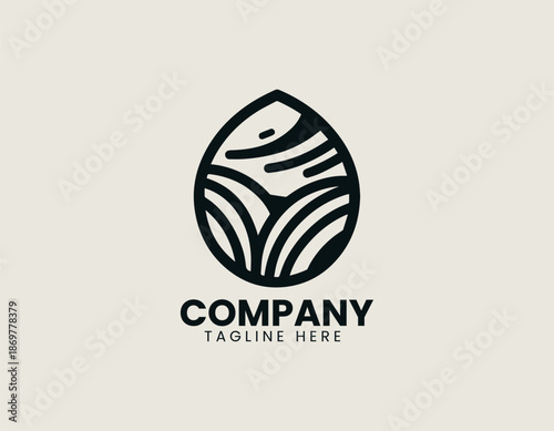 Brazil nuts black vector logo illustration