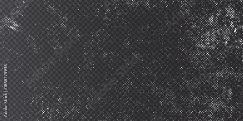 Vintage film filter overlay with dust and scratches. Grunge vector texture for retro photo effects, video overlays, or distressed design elements. Transparent background for easy layering.