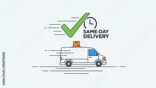 Fast and reliable same-day delivery service with moving van