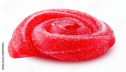 Red Sugar Candy Swirl – Isolated on Transparent or White Background