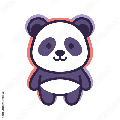 Adorable Cartoon Panda Bear Illustration