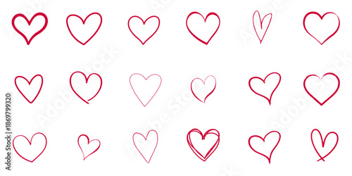 Minimalist pink heart grid pattern for February 14 Valentine, geometric composition with simple romantic stripes, basic love lineup element, parallel linear symmetry, regular red heart array design.