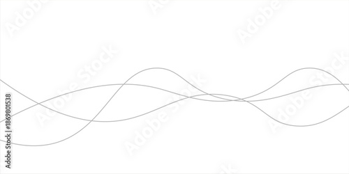 Line art abstract vector illustration. Wavy lines.eps10