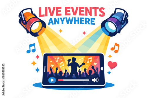 Stream live events anywhere with mobile devices and vibrant visuals