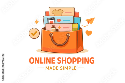 Simplified online shopping: convenient digital purchases with ease