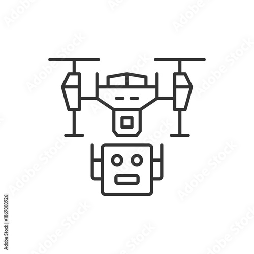 Drone Robot Icon