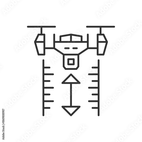 Drone Height Measure Icon