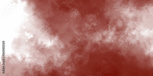 Abstract red smoke on vivid white color background. Red abstract texture background.  Abstract pixelated red shape with dark tones and subtle texture. Red watercolor background for your design