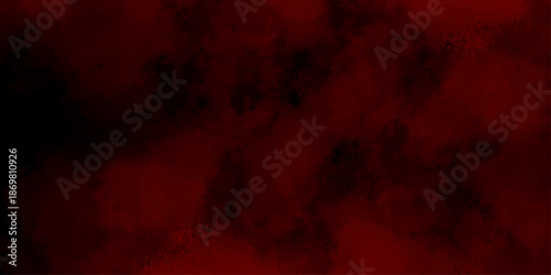 Abstract grainy red grunge texture with blood red smoke, black background in elegant vintage background. Abstract grunge cloudy smoke texture vintage watercolor background.