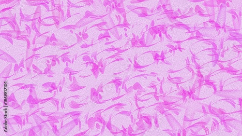 Seamless Pattern with Pink Flowers Peach Pink Watercolor Texture for Elegant Poster Design.