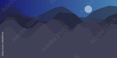 Silent night in the mountains