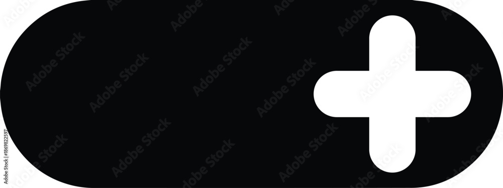 Obraz premium The switch to enable on the right side, long and round edge Button icon vector EPS. Toggle Switch Button Icon Vector EPS – ON Position Switch Enabled on Right Side. Modern UI Toggle Switch Vector