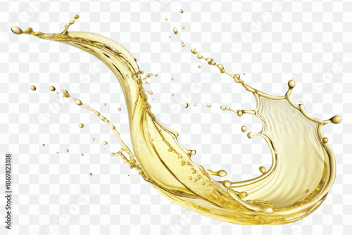 abstract 3d fresh olive oil splash explosion, flying olive oil on the air cut isolated on white background