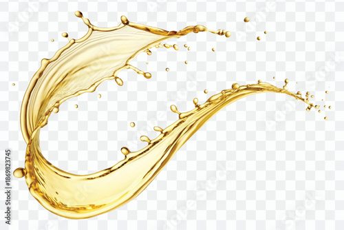 abstract 3d fresh olive oil splash explosion, flying olive oil on the air cut isolated on white background