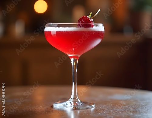 Traditional Kir Royale Cocktail with Cassis