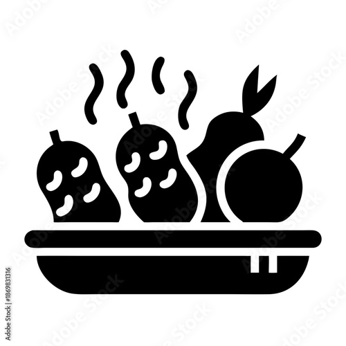 Deliciously hot tempura platter, a traditional japanese fried dish icon