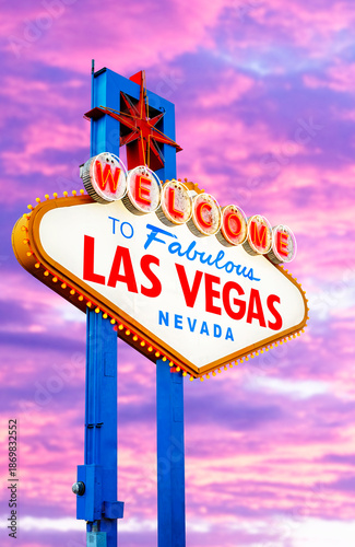 Las Vegas, Nevada, United States of America. 09-09-2025 Welcome to Fabulous Las Vegas Neon Sign	
