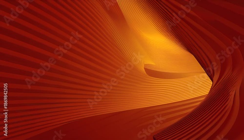 Abstract orange lines animation loop background