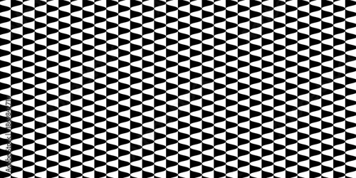 Geometric pattern of black triangles on a white background.Seamless in one direction.Option with an average fade out.The scale transformation method.