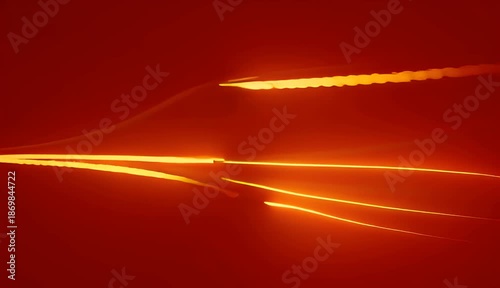 Abstract glowing light streaks animation background