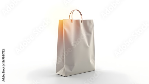 Reusable Shopping Bag Isolated on White