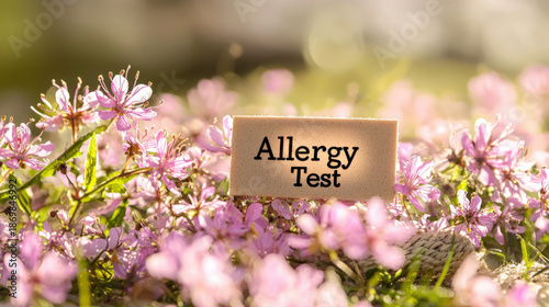 "Allergy Test" label on a s...