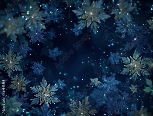 December winter background