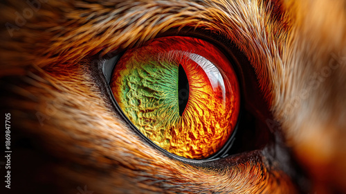 Extreme close-up of a dogfi...