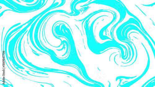 Abstract Swirling art design, resembling fluid motion and an aquatic element, in captivating shades.