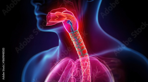 Oesophageal medical diagram of the esophagus