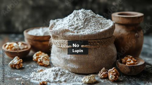 "No Lupin" warning on a flo...