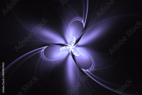 3d rendering abstract fractal light background
