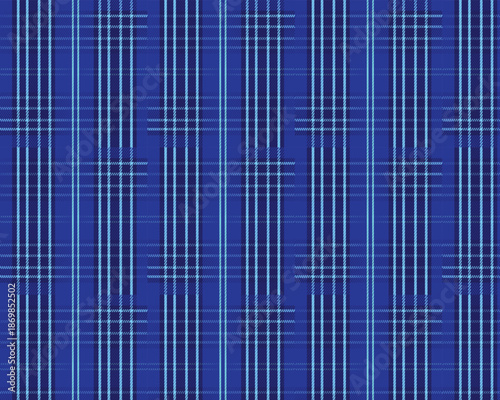 Seamless Summer Plaid Pattern in Dark Blue Colors for Fabric Textile Clothing and Tablecloth Design