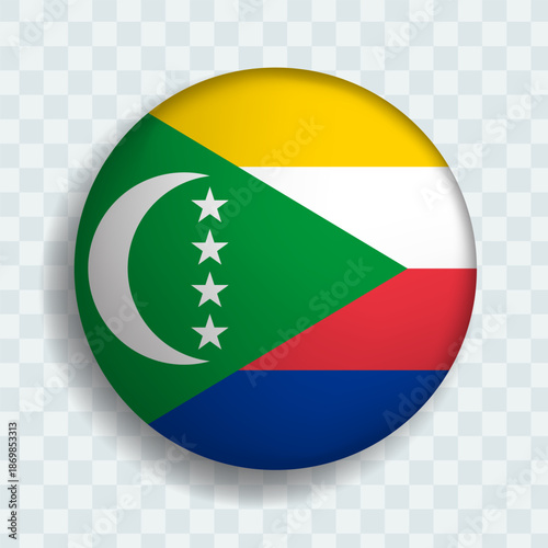 Free Download Comoros round ball - GFXLoad
