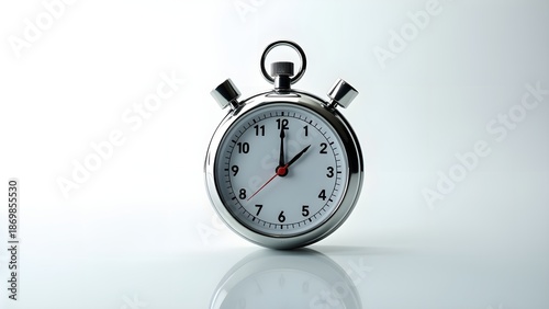 Stopwatch Timer Model Isolated on White Background