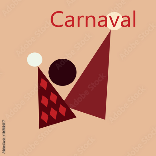 A bright, colorful circus-themed drawing
