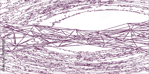 A macro shot of fresh pink lips against a clean blue texture features a splashing water wave and clear liquid drops for an abstract nature backdrop