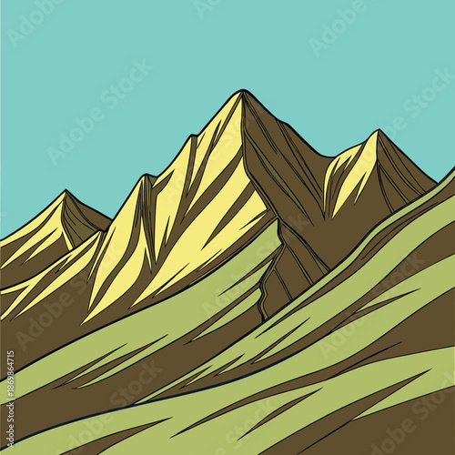 Mountain vector. 