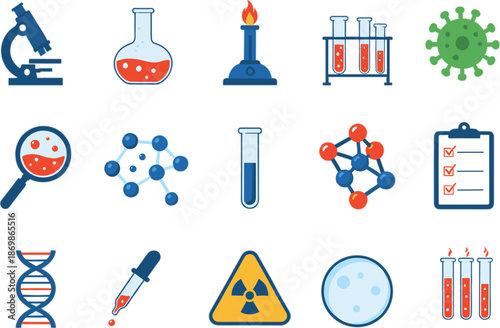 Set of mid-century modern wooden nightstands with bedside lamps books and decorative glass bottle interior design furniture elements flat vector illustration isolated on white.