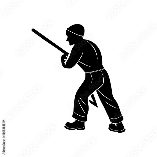 baseball player silhouette
