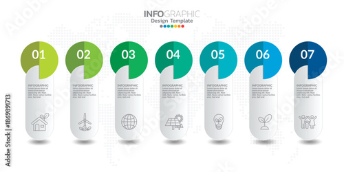 Seven tubes of colorful cream products in a row with numbers and text