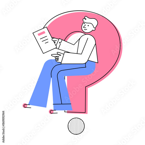 A sketchy style illustration representing confusion