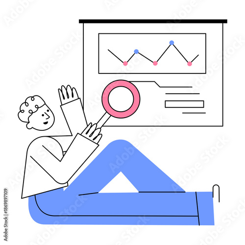 A sketchy style illustration representing market research