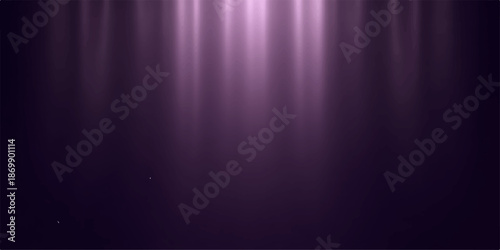 Dark purple curtain with a beam of light shining through