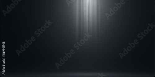 Dark background with a beam of light shining down from above