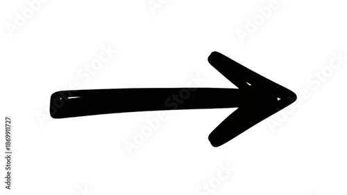 A simple black arrow pointing to the right on a white background