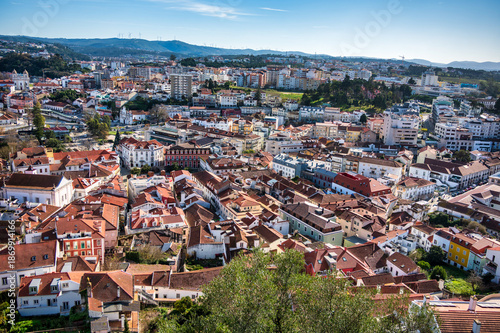 Panoramic cityscape of Leiria Portugal