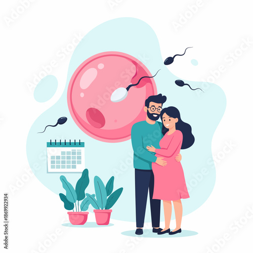 Couple Trying to Conceive with Sperm and Egg.